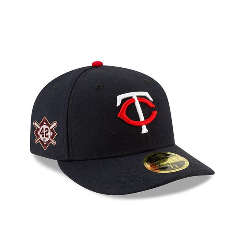 MLB Minnesota Twins Jackie Robinson Day Low Profile 59Fifty Fitted (UZQ3457) - Blue New Era Caps